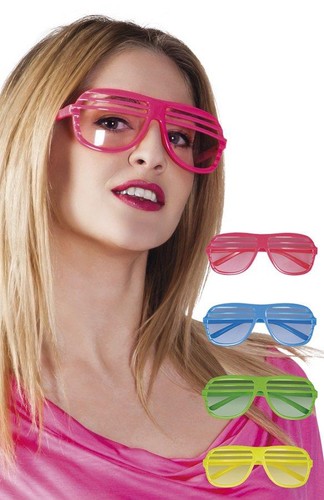 Jalousien brille neon farben - neon,