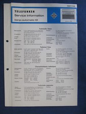 Telefunken  banjo automatic 101  Service-Information #2*
