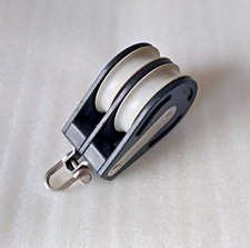 Yachtblock Schiffsblock Block 8,5cm Kunststoff Edelstahl 2-scheibig #36