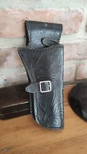 vintage Lederholster   Pistolenhalter Echtleder   Pistolentasche für Revolver