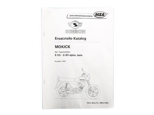 Buch ersatzteilkatalog - -,