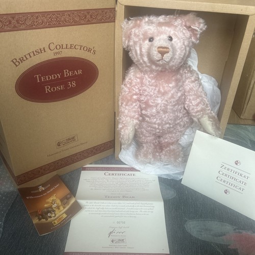Steiff teddy pink rose british - pink,