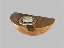 Wandlampe Wandleuchte Holz Nussbaum