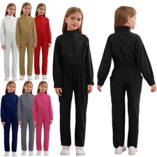 DE Mädchen Arbeitsoverall Coverall Overalls Arbeitsanzug Schutzanzug Halloween 