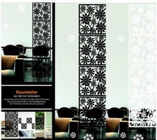 Raumteiler 4 - er Set Blumen