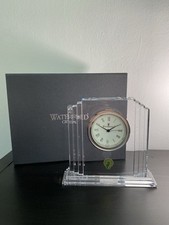 WATERFORD Crystal METROPOLITAN Clock Uhr Bleikristall Kaminuhr