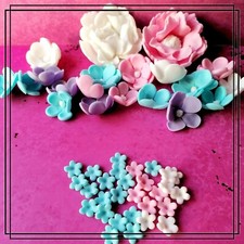 Blumen aus Zuckerpaste Fondant