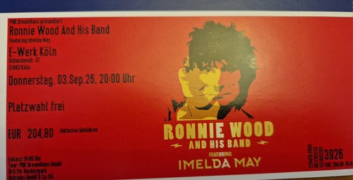 Ticket für ronnie - ticket, wood