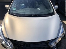 Nissan Micra K14 Motorhaube Haube Klappe Deckel vorn Beschädigt KNV Warm Silver