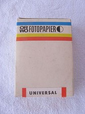 DDR Fotopapier ORWO in OVP BN 1 UNIVERSAL 100 Blatt 7,4 x 10,5 cm ungeöffnet 