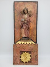 Antikes Holzrelief Hl