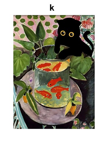 Matisse goldfisch glas - matisse, katze