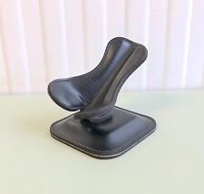 SELTEN VINTAGE DERESO GERMANY SCHWARZ LEDER PFEIFE DISPLAY STÄNDER HALTER NOS ATEMBERAUBEND