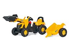 Rolly Toys Trettraktor JCB mit Anhänger + Frontlader, ab 2,5 Jahre, Schlepper