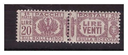 Regno 1927 postpakete 20 - regno,