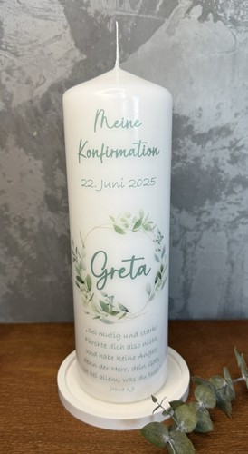Kerze konfirmation taufe - kerze,