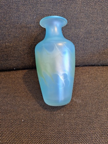 Blumenvase glas blaugrün - blumenvase,