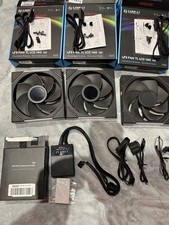 Lian Li UNI FAN TL LCD Series Lüfter, 3er-Pack inkl. Controller - 140mm, schwarz