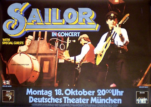 Sailor rares konzertplakat - konzertplakat, von