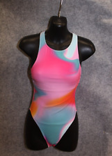SPORTLICHER BADEANZUG SCHWIMMANZUG  GRÖSSE 36 BUNTER FARBVERLAUF  VON ESPRIT