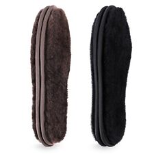 2 Paar Echte Lammfell Einlegesohlen Winter Warme Schaffell Einlegesohl Weiche