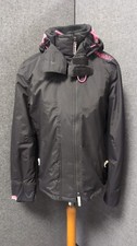 Superdry Pop Zip Arctic Windcheater Damen Schwarz UK L LN141 OO 03