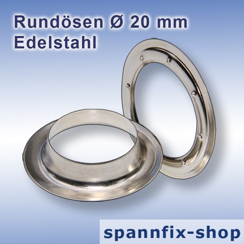 Stück rundösen 20 mm - 50,