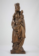 Maria mit dem Kind Holzfigur