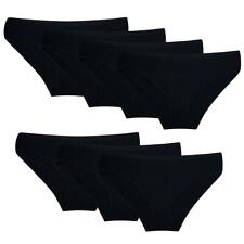 7 Damen Slips Unterhosen Schwarz Weiss Hipster Baumwolle Bikinislips 36 38 40 42