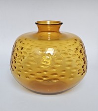 Lauscha Bernsteinfarbene Vase