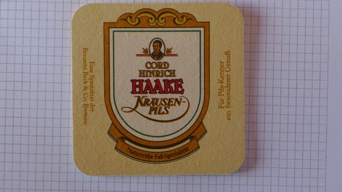 Bierdeckel bremen haake - -, beck