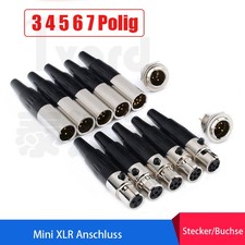 3 4 5 6 7 Polig Mini XLR