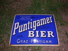 Punitgamer Bier Emailschild Emailleschild Österreich Graz Bierschild...