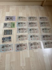 Deutsches Reich ,Alte Geldscheine, 20 100 1000 50000 100000 Mark, Reichsmark