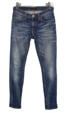 Nudie Tight Jeans Damen W27/L32 Dunkel Skinny Fit Freizeit Denim Zip Fly