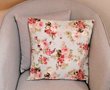 *Dekokissen Rosen*, Blumen, Shabby chic, 40 x 40 cm, handgefertigt, -Neu-