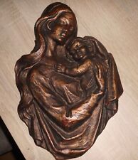 Wachsrelief Maria mit Kind