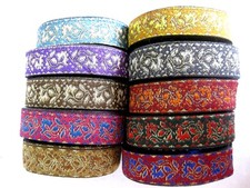 Borte Webband Blumenranken Floral verschiedene Farben lfm 20mm breit  B40.2