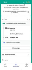 Ich habe ice tickets - tickets, zu