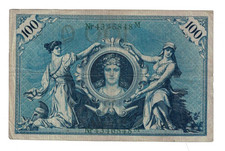 100 Reichsmark Reichsbanknote Berlin 7 Feb. 1908 Notscheingeld Nr. 4346848 M