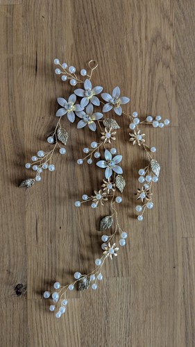 Brauthaarschmuck mit blumen - mit,