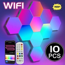 10 Stk Hexagon LED Panel RGB