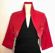 Abend Bolero Brautbolero Damen Jacke zum Abendkleid Abikleid rot 38 NEU