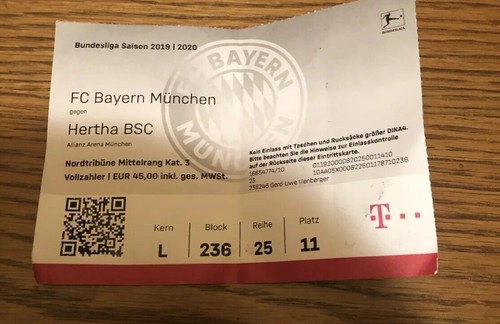 Sammler ticket bayern - ticket, fc
