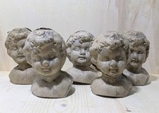 5 alte Puppen Köpfe aus