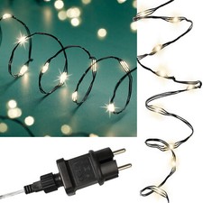 Draht-Lichterkette micro-LEDs, Deko Party Weihnachts-Beleuchtung Weihnachten
