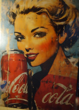 Retro Blechschild   COCA COLA