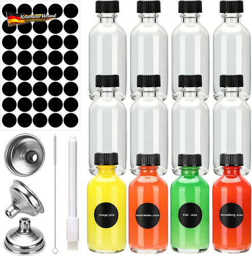 Mini glasflaschen 60ml mit - mini,