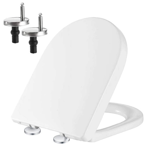 Weißer form sitz - d-form, wc-sitz
