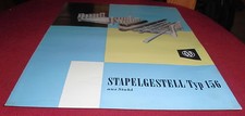 alt prospekt blatt mannesmann stapel gestell stahl typ 156 reklame werbung 1957